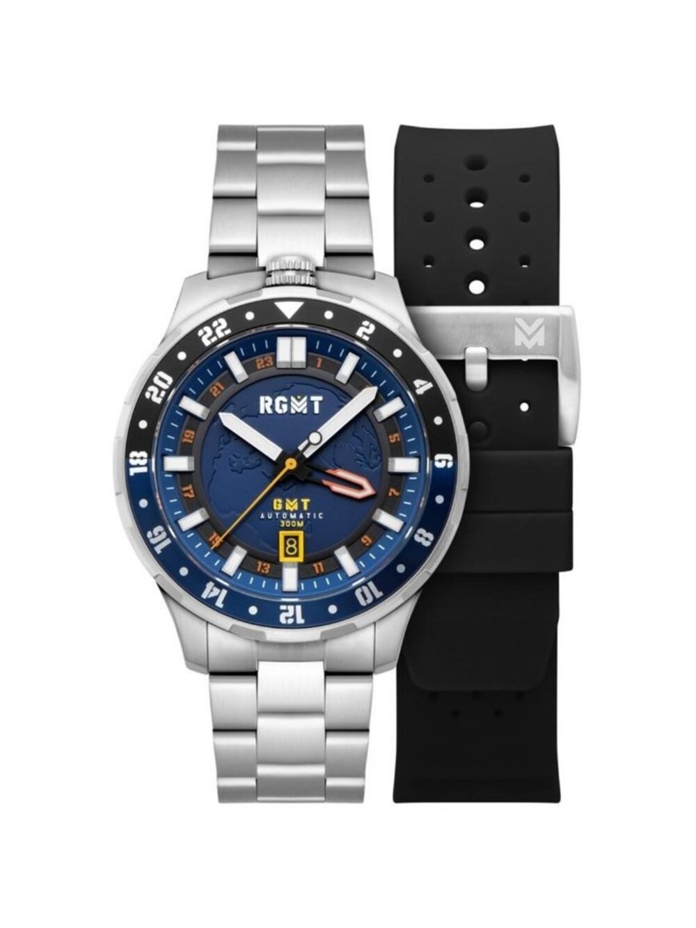 NWT Rgmt Globemaster Automatic Blue Dial Men's Watch